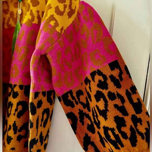 FARM Rio Mixed Leopards Knit Cardigan - Picture 10 of 12